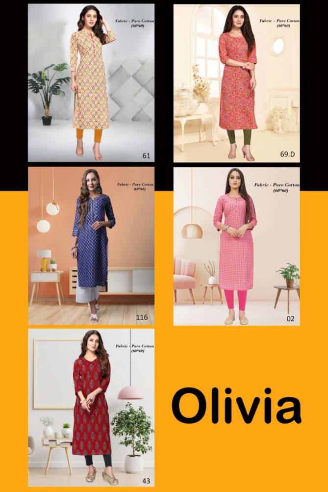 Mt Olivia 01 Trendy Ethnic Wear Wholesale Printed Kurtis Catalog
